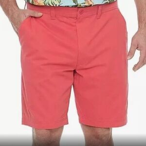 Foundry Everyday Casual comfort stretch salmon flat front shorts size 52 NWT
